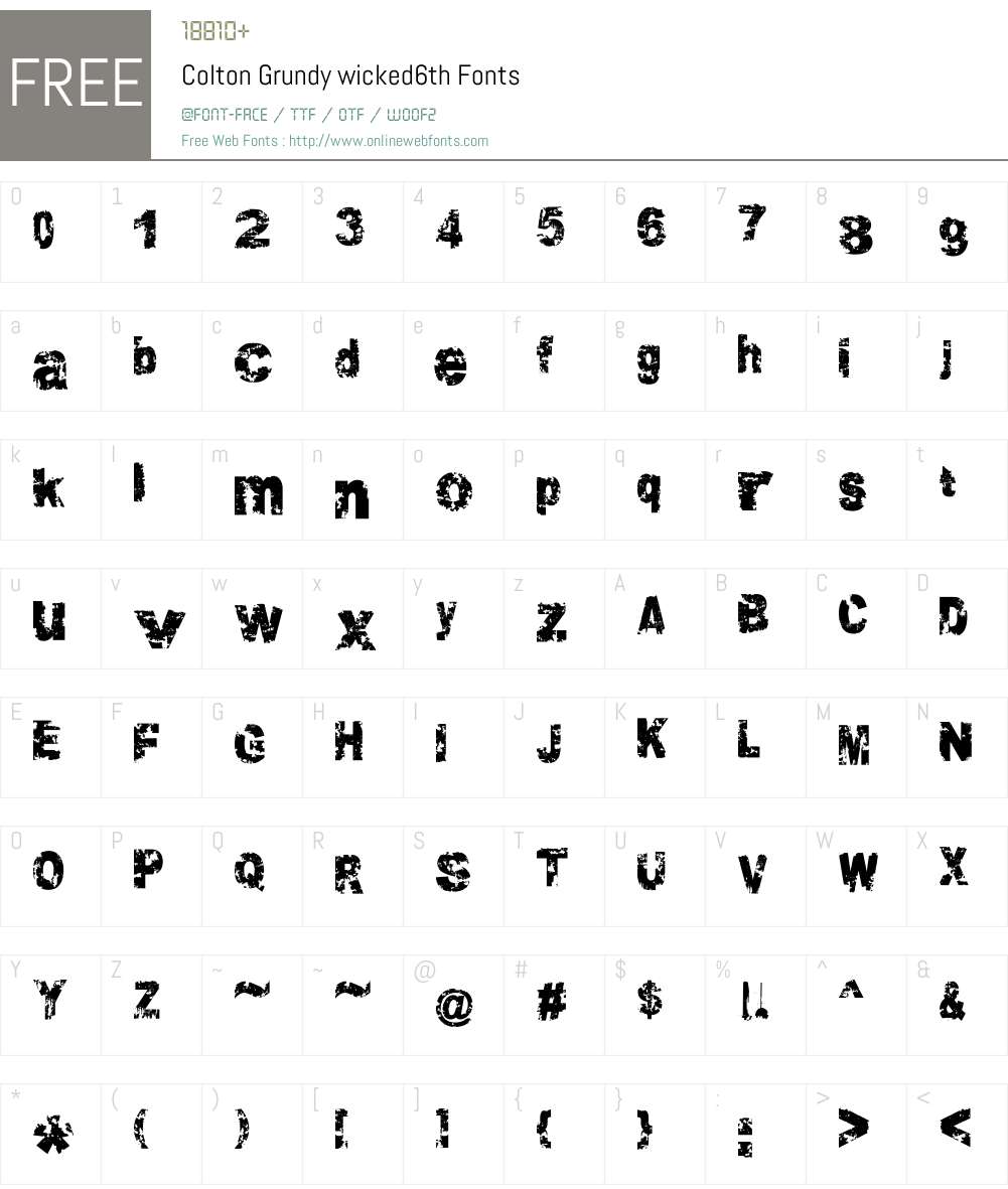 Colton Grundy Font Screenshots
