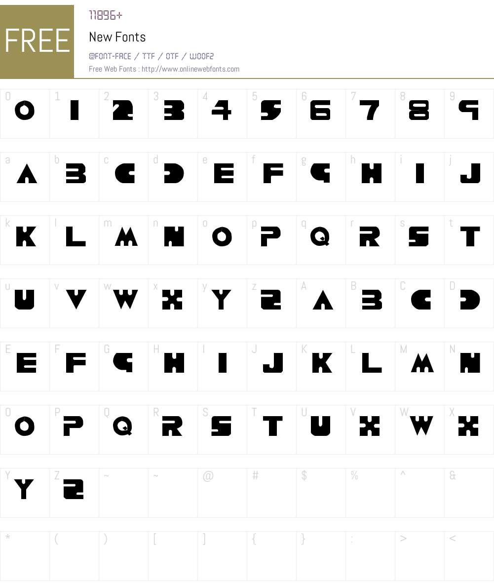 New Font Screenshots