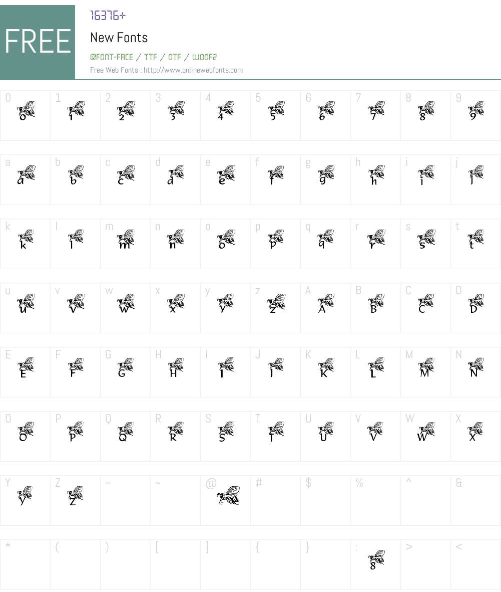 New Font Screenshots