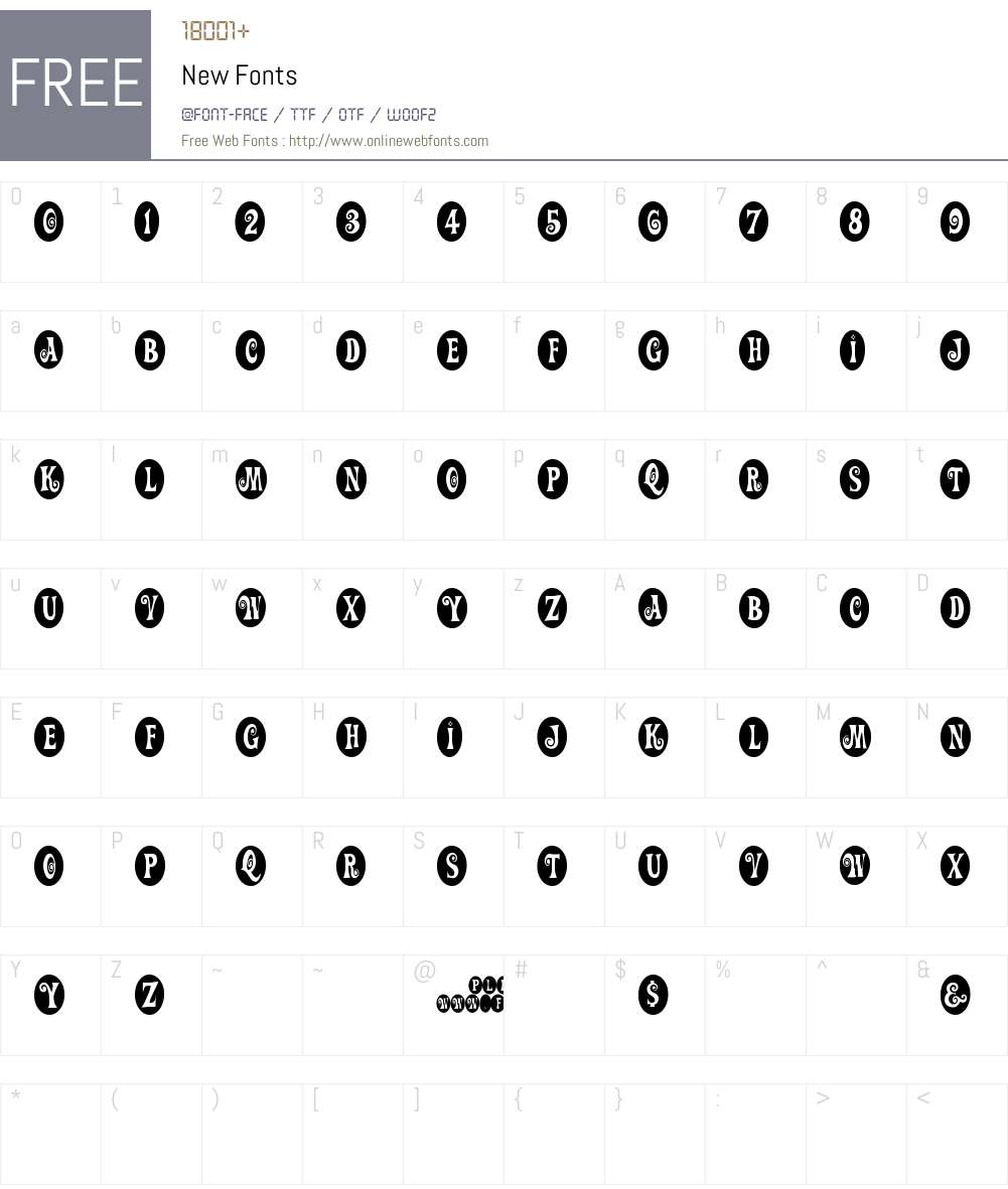 New Font Screenshots