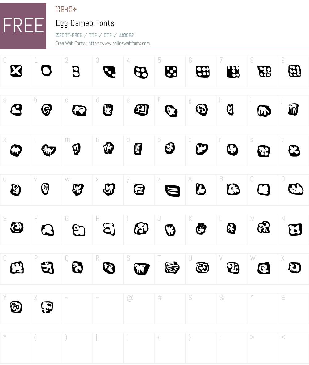 Egg Font Screenshots