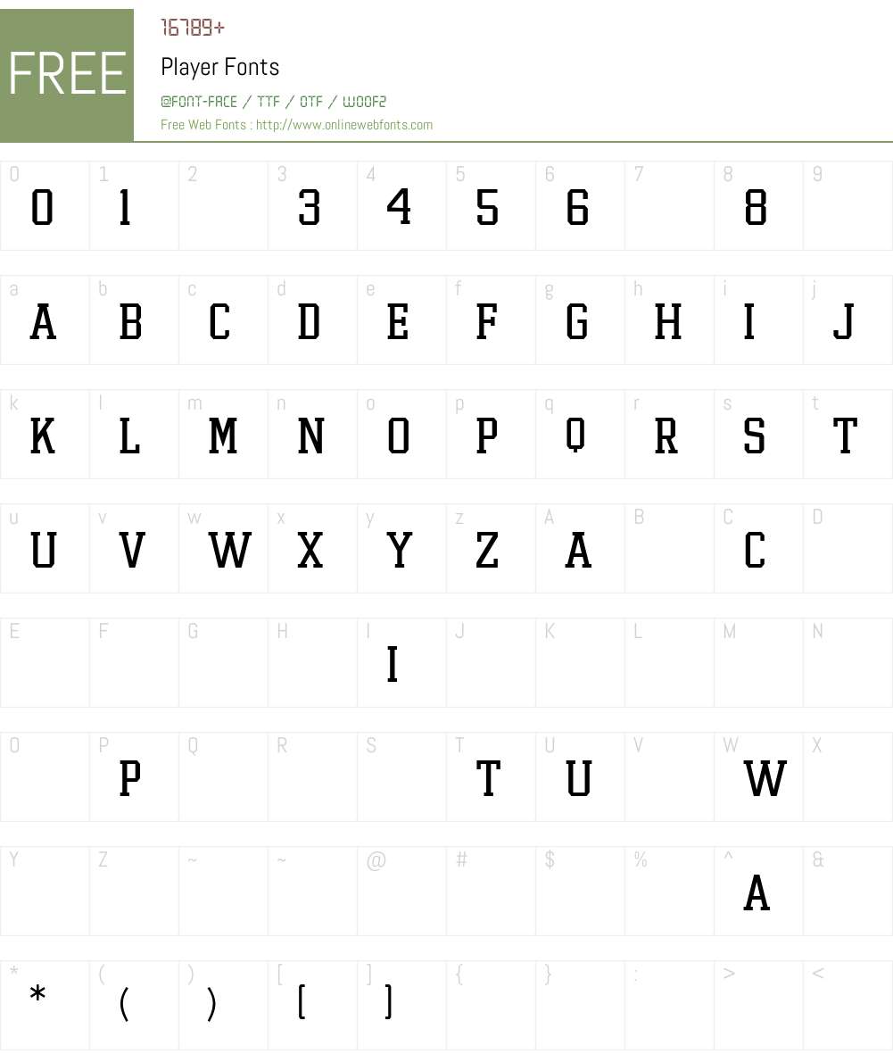 Player Font Screenshots