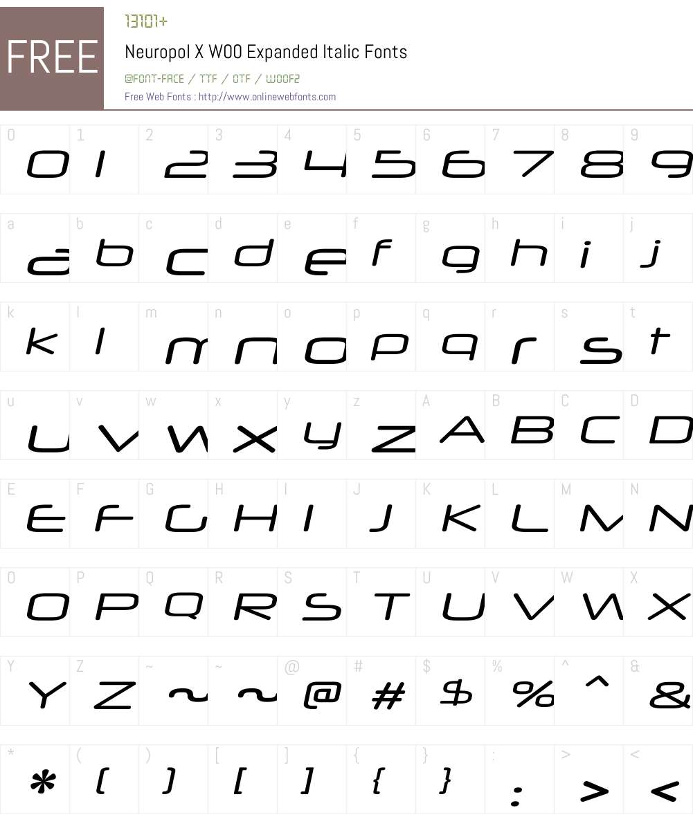 NeuropolXW00-ExpandedIt Font Screenshots