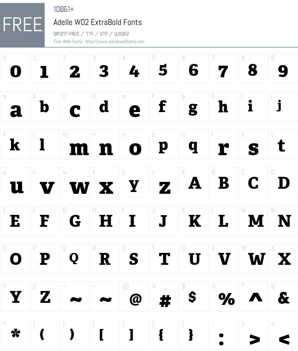 Adelle Font Screenshots
