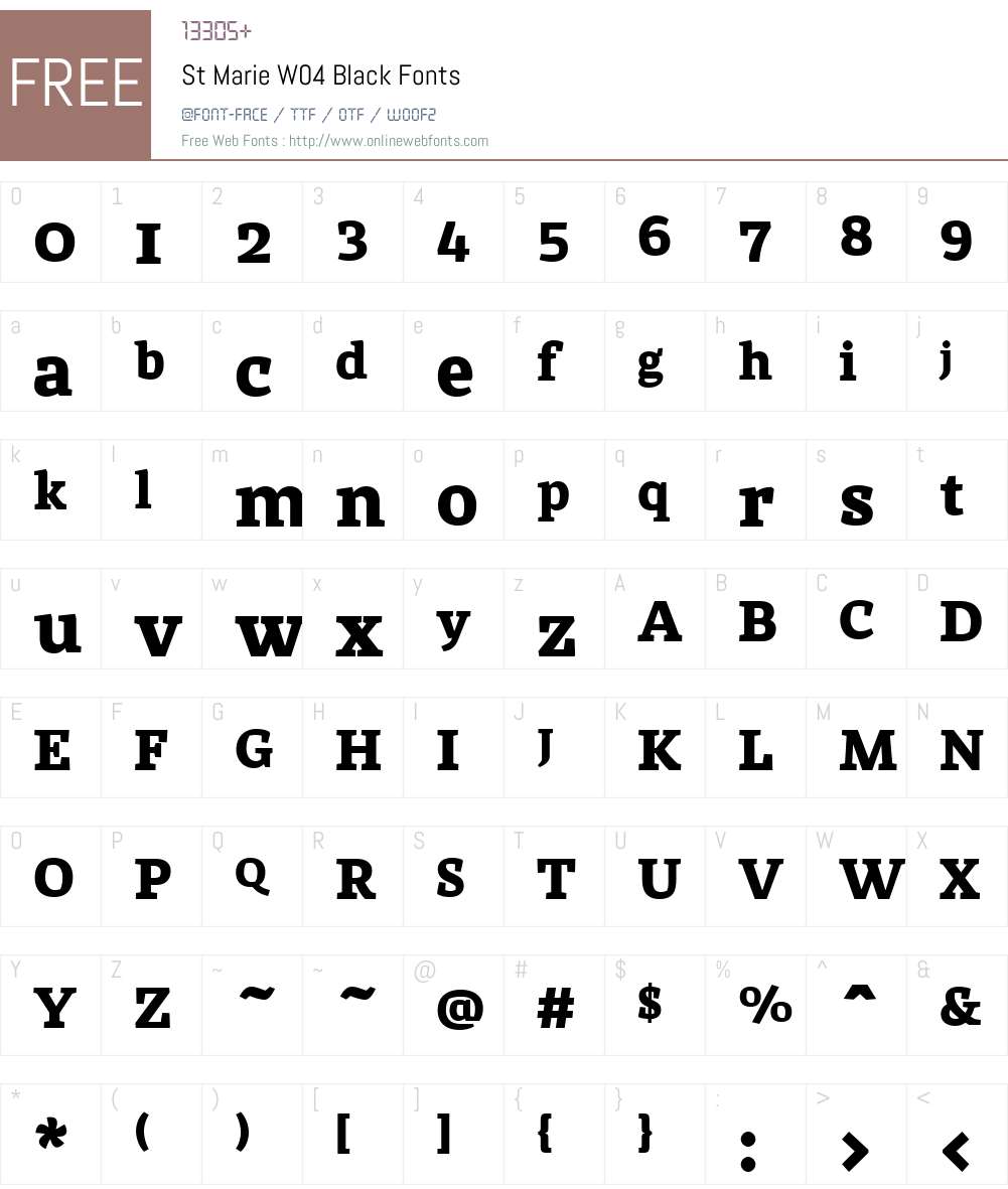 St Marie Font Screenshots