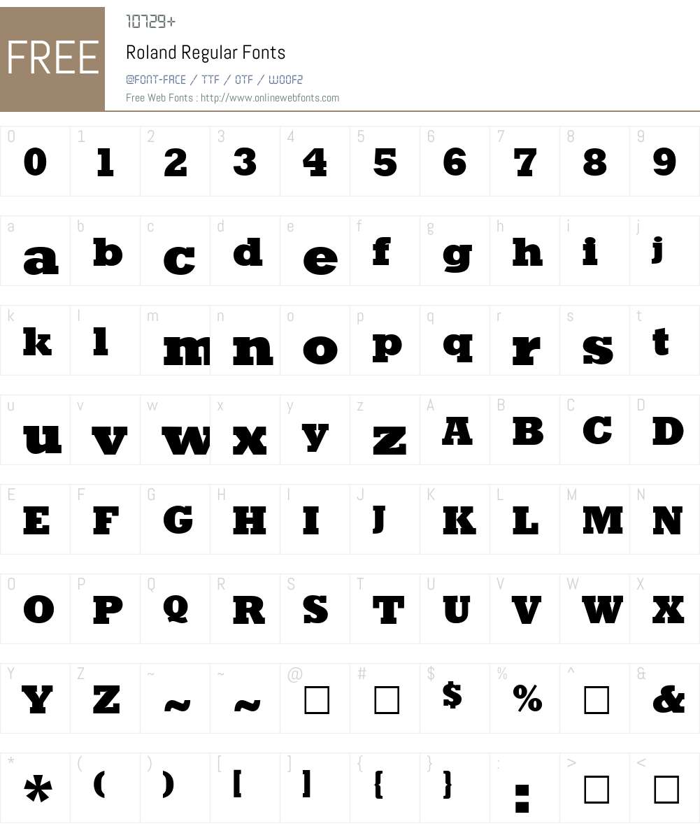 Roland Font Screenshots