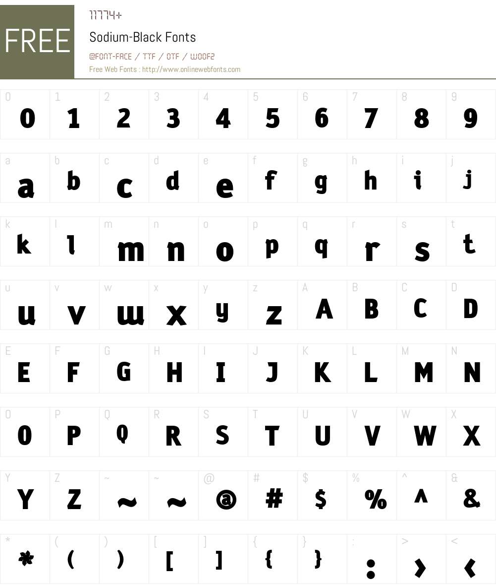 Sodium Font Screenshots