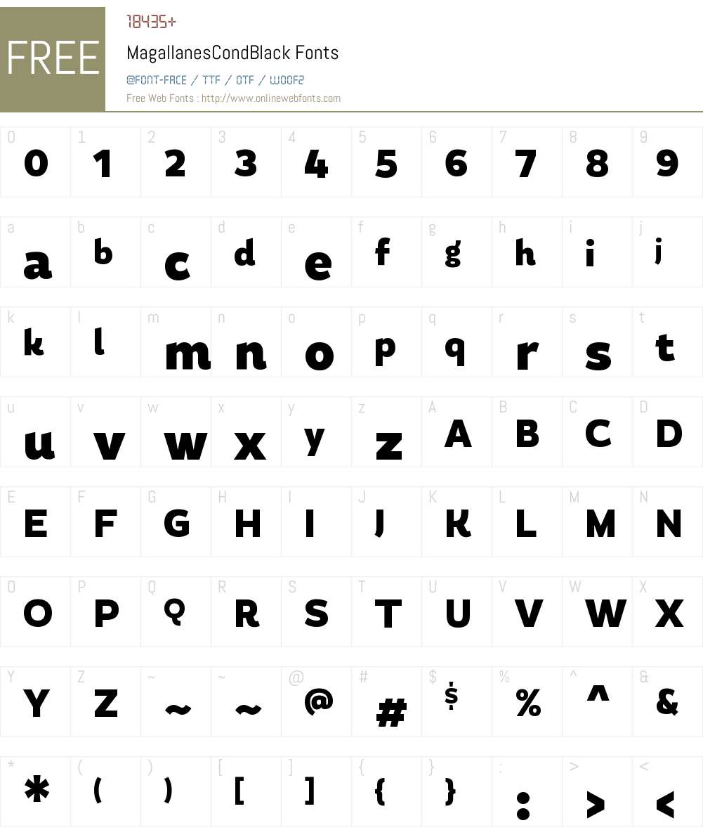 Magallanes Cond Black Font Screenshots