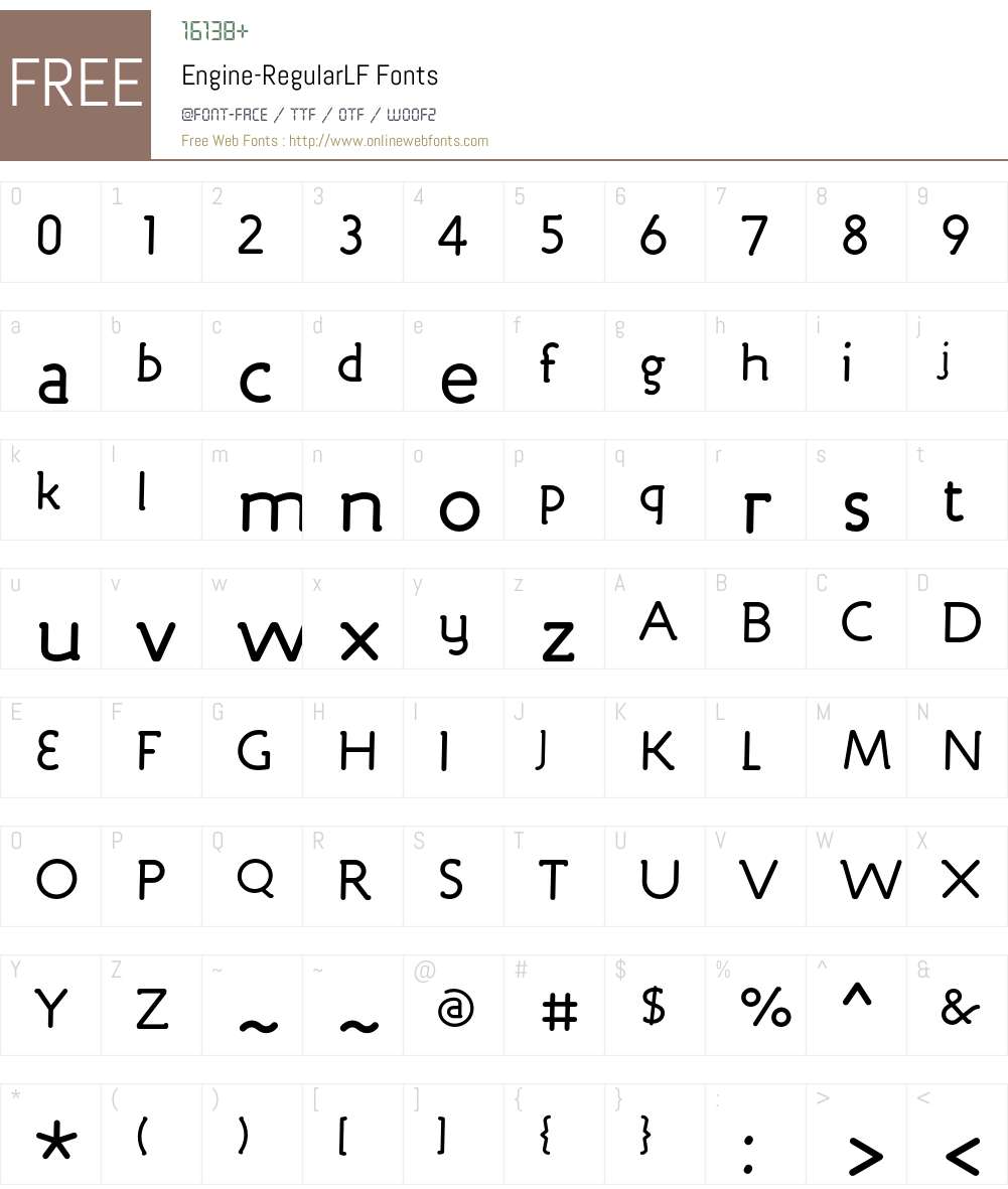 Engine Font Screenshots