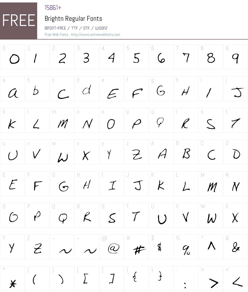Brightn Font Screenshots