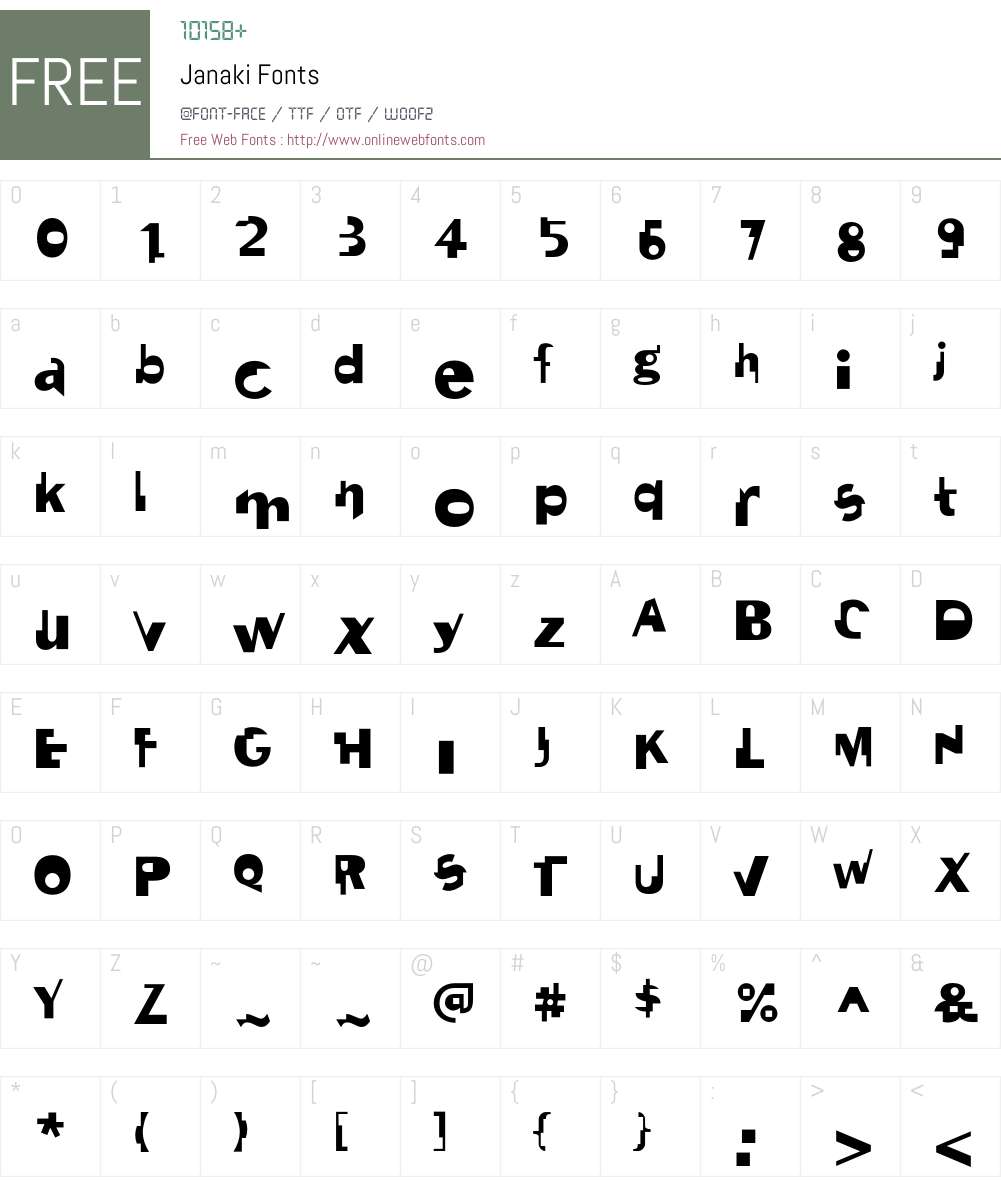Janaki Font Screenshots