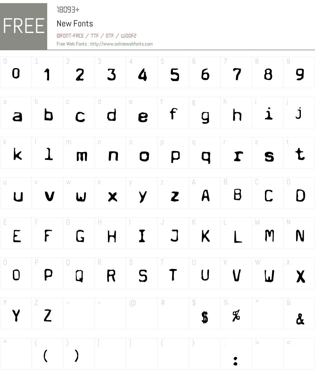 New Font Screenshots