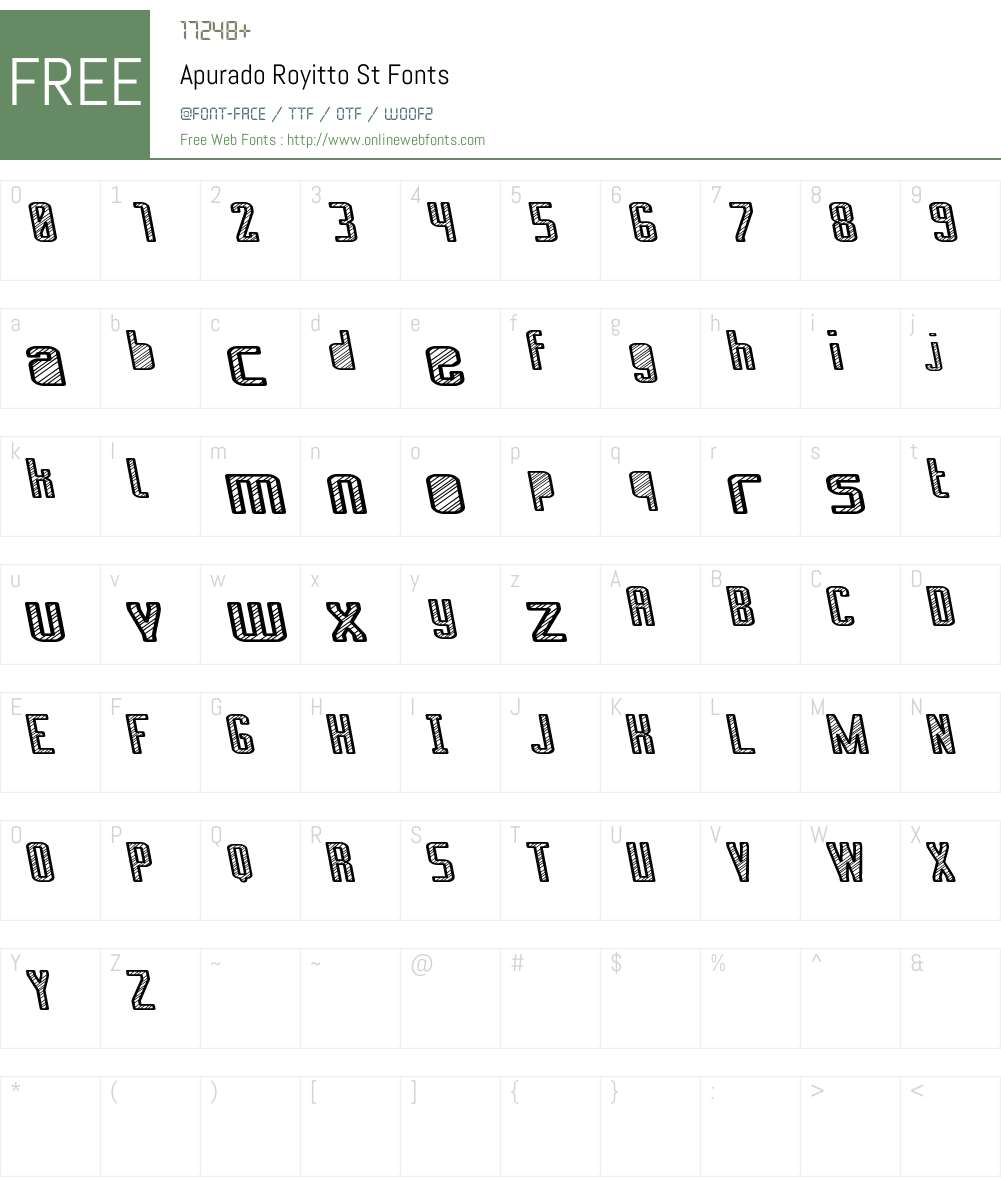 Apurado Royitto St Font Screenshots