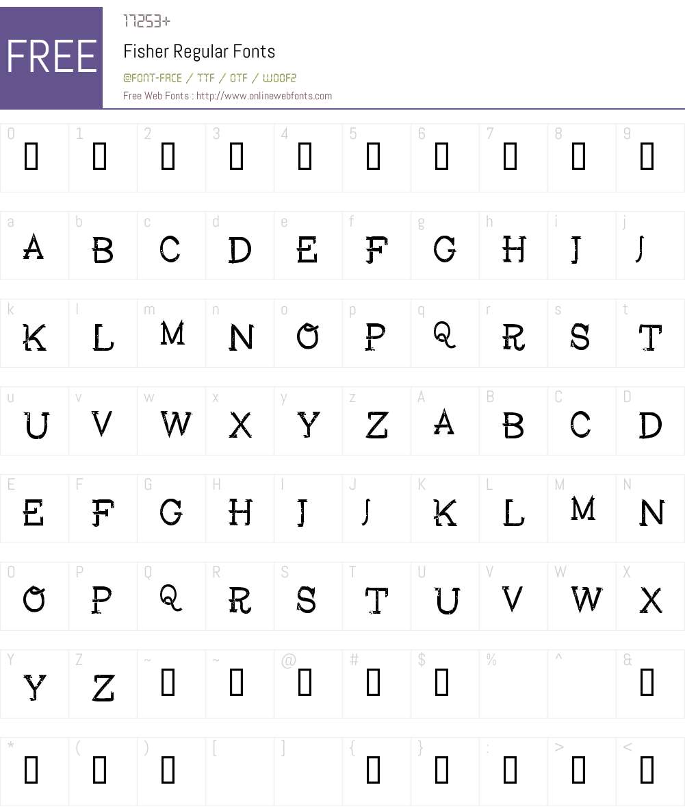 Fisher Font Screenshots