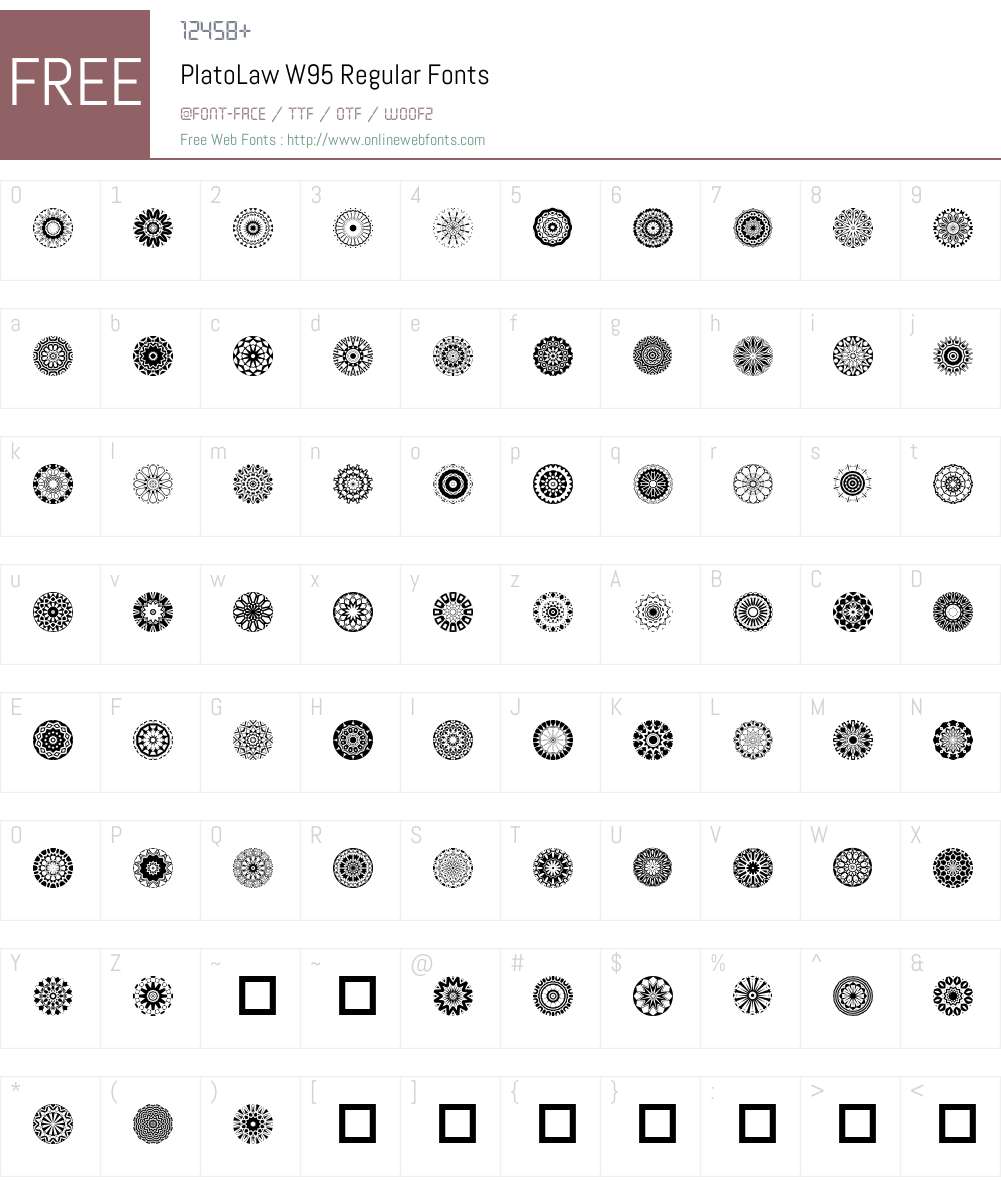 PlatoLaw Font Screenshots