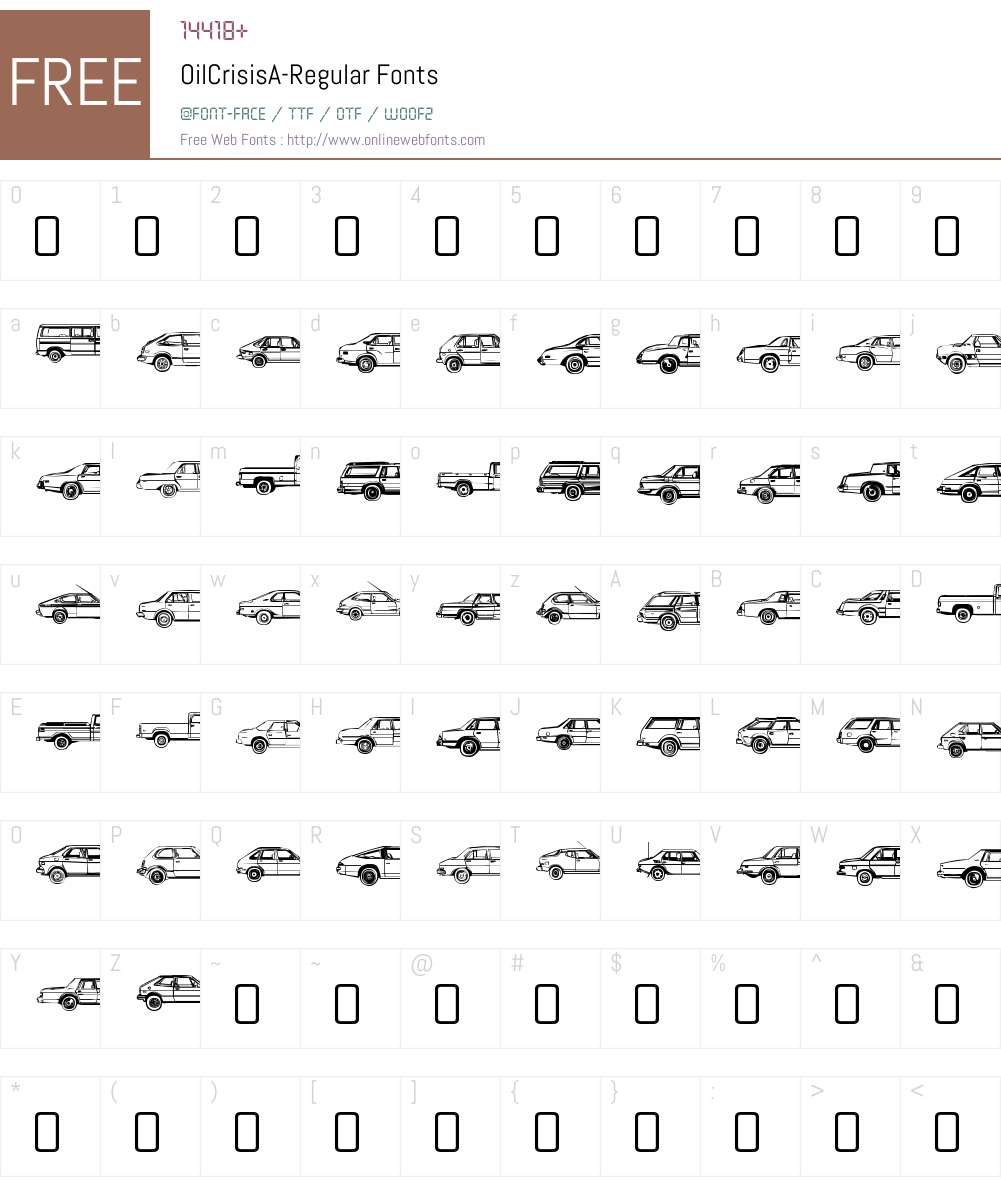 Oil Crisis Font Screenshots