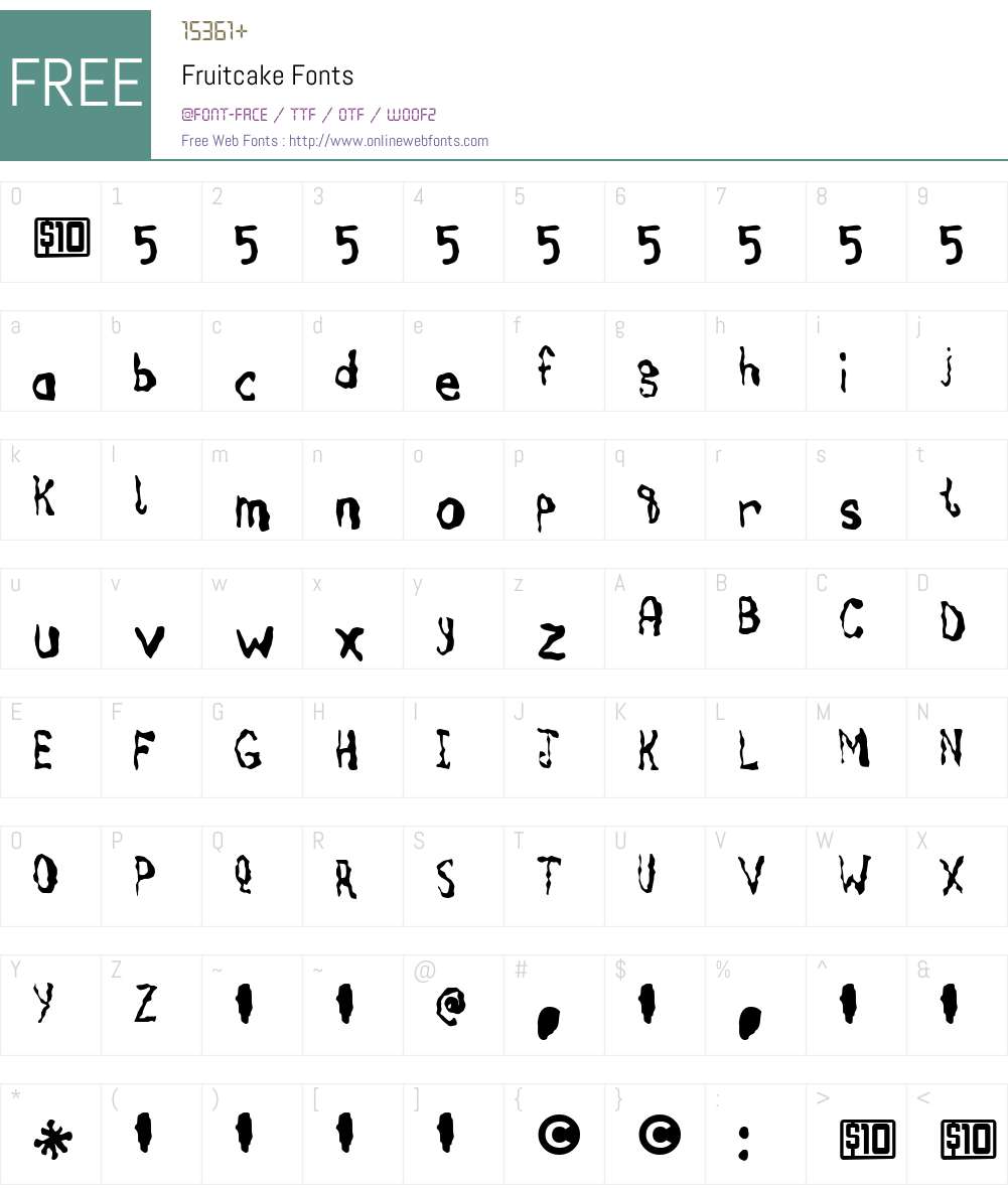Fruitcake Font Screenshots