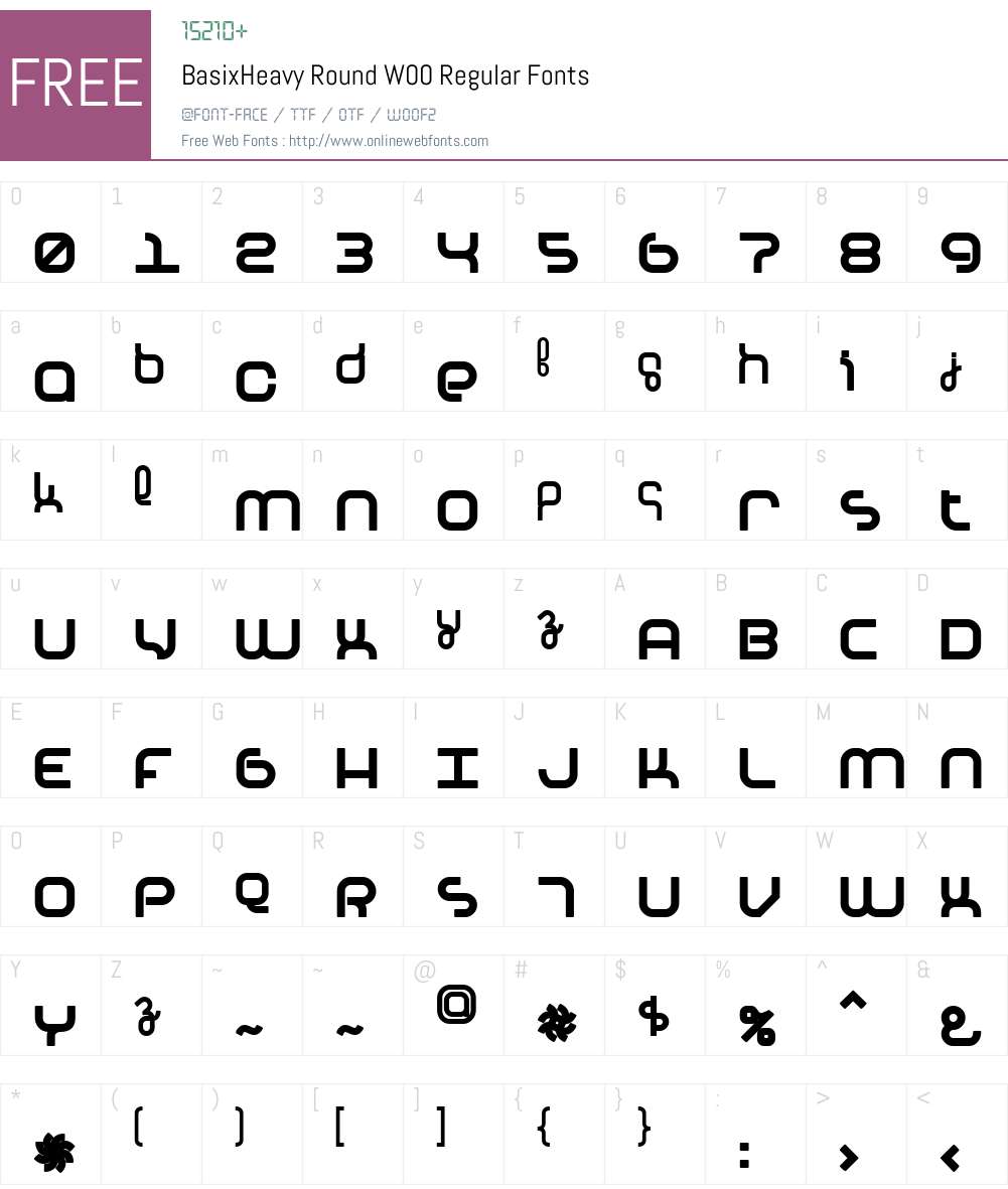 Basix Font Screenshots