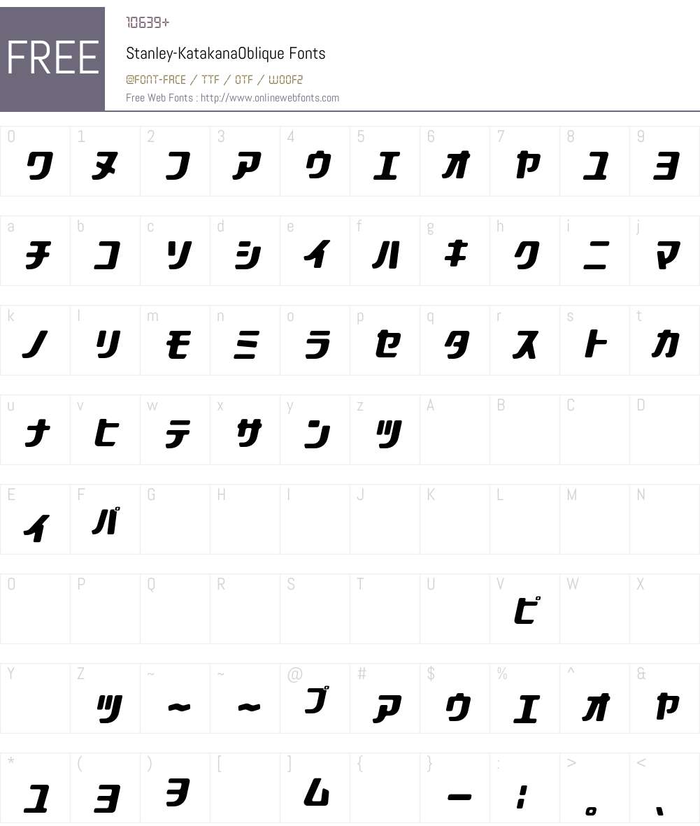 Stanley Font Screenshots