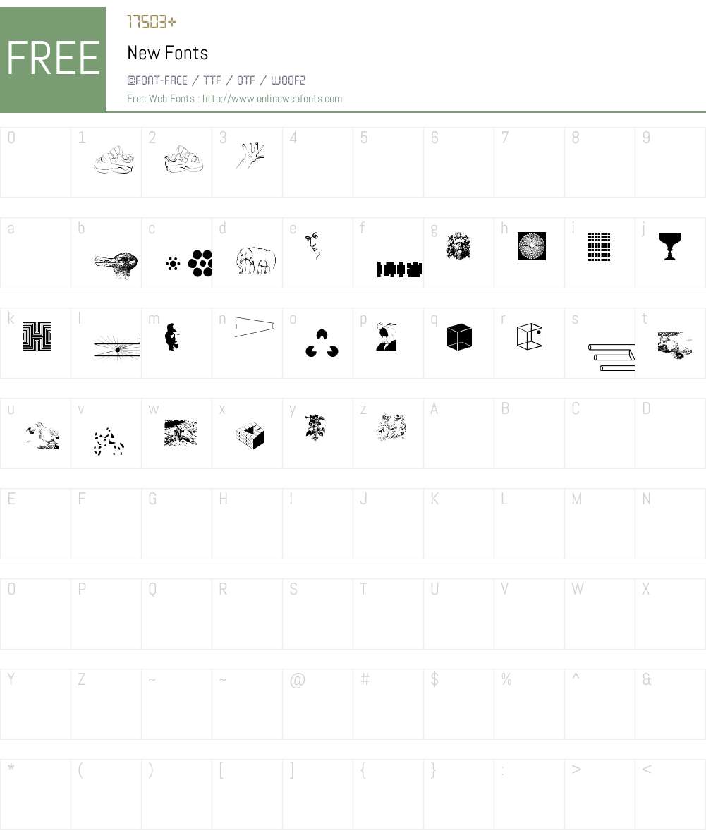New Font Screenshots