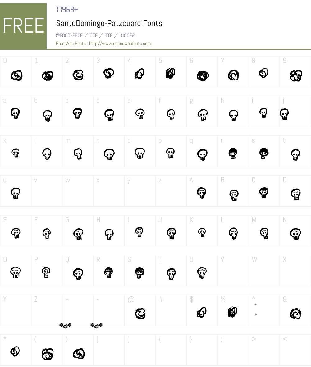 SantoDomingo Font Screenshots
