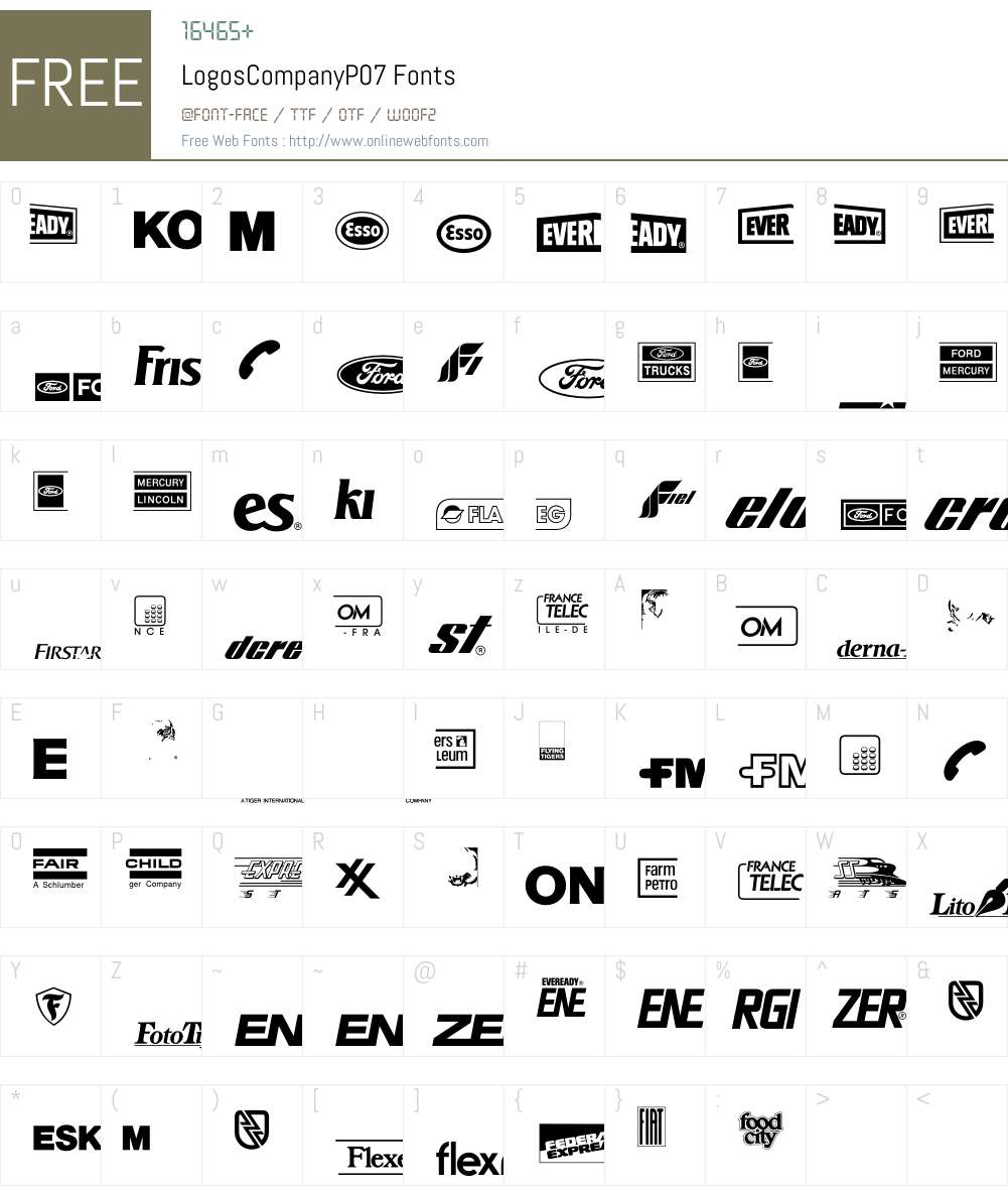 LogosCompany Font Screenshots