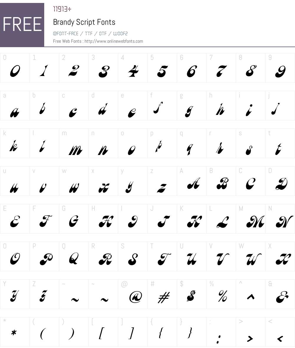 Brandy Font Screenshots