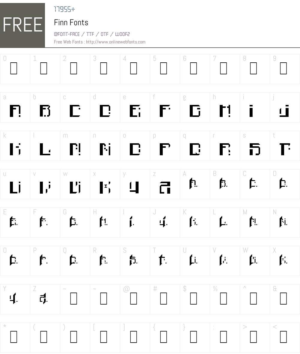 Finn Font Screenshots