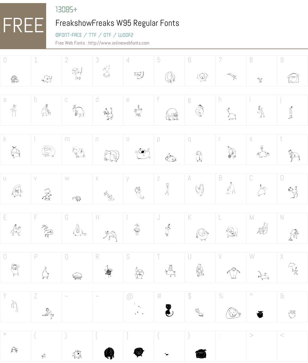 FreakshowFreaks Font Screenshots