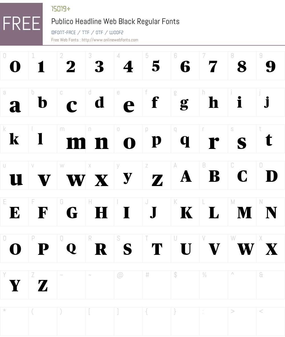 Publico Headline Web Black Font Screenshots