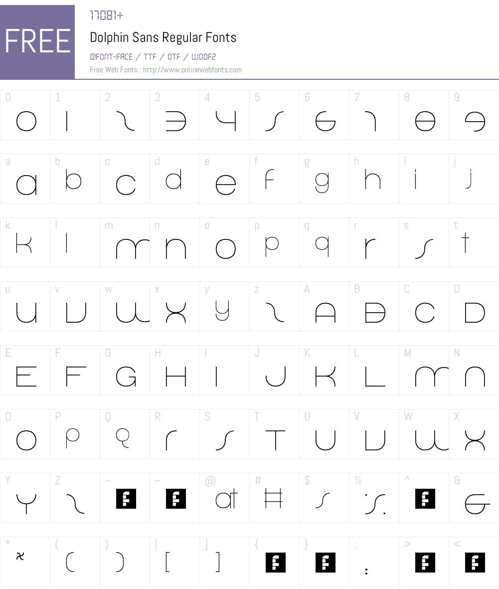 Dolphin Sans Font Screenshots