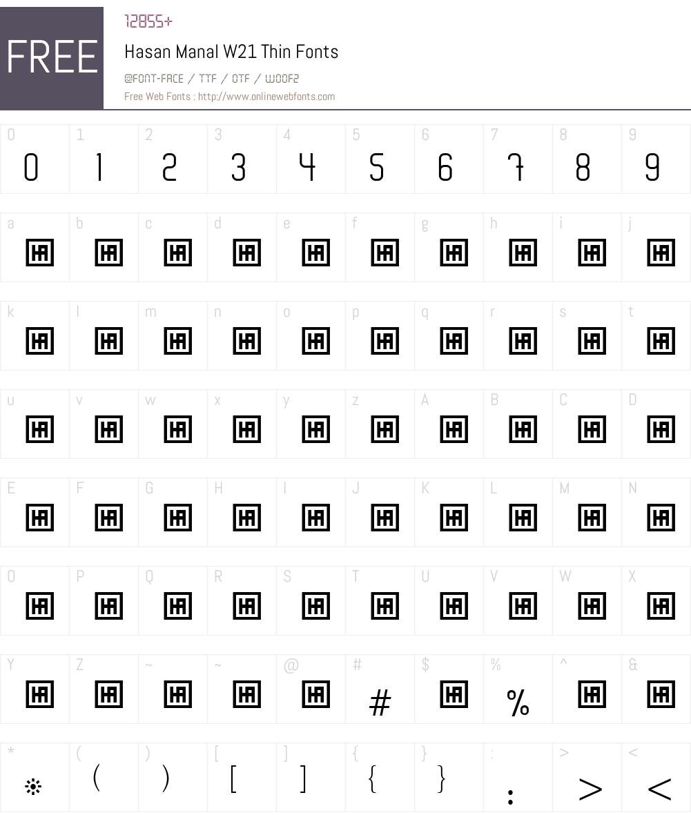 Hasan Manal Font Screenshots