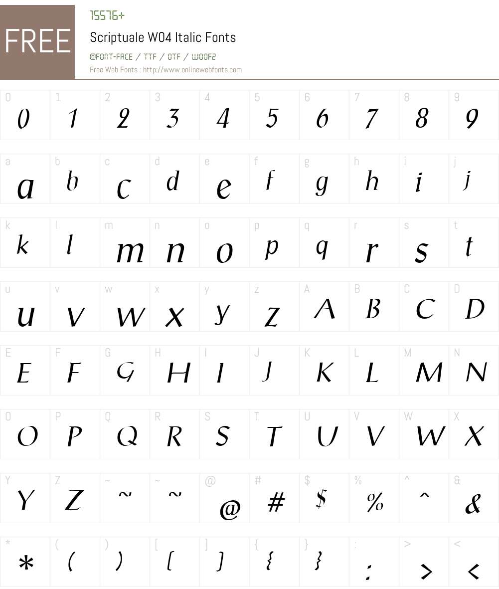 Scriptuale Font Screenshots