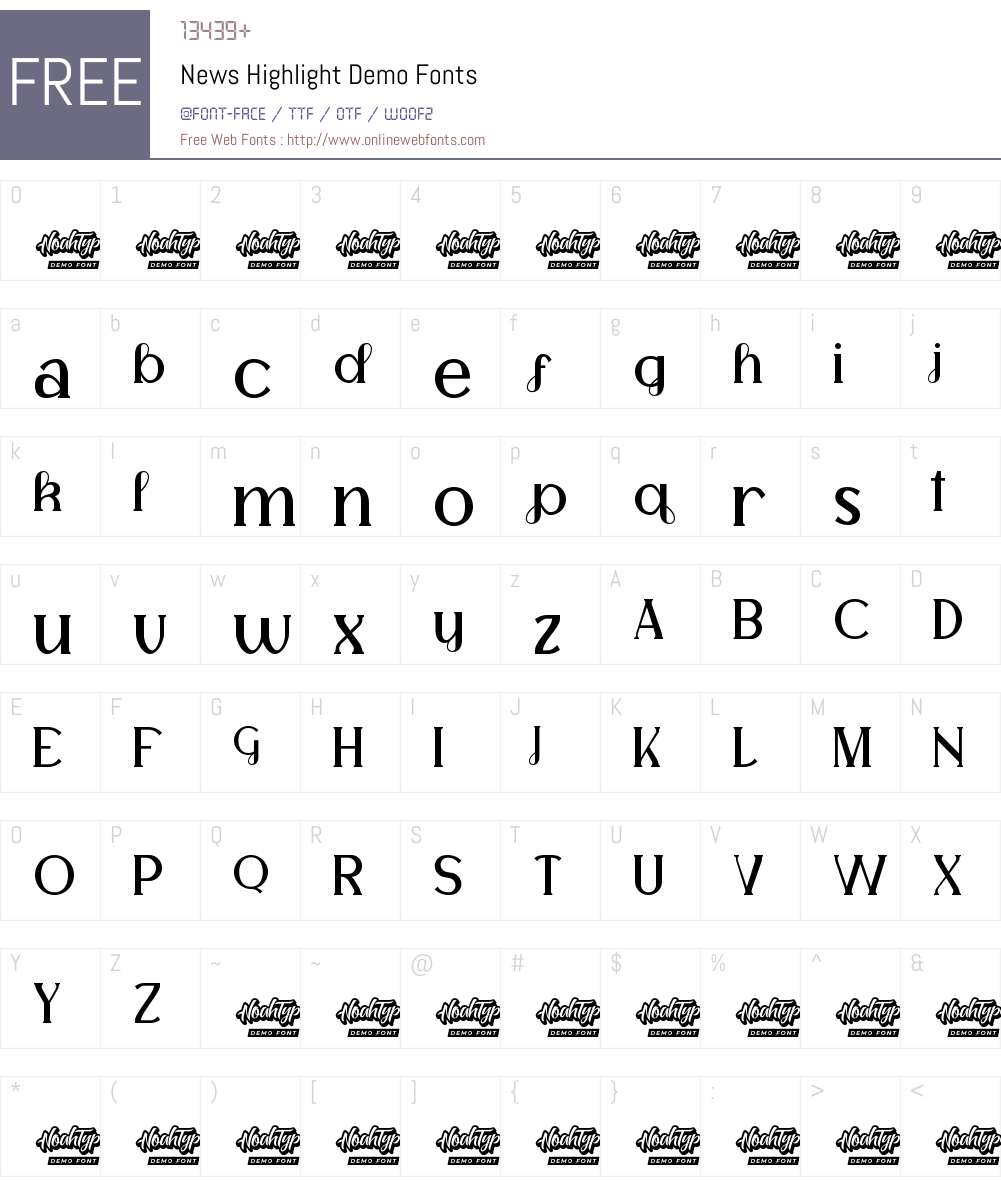 News Highlight Demo 1.001;Fontself Maker 3.5.7 Fonts Free Download ...