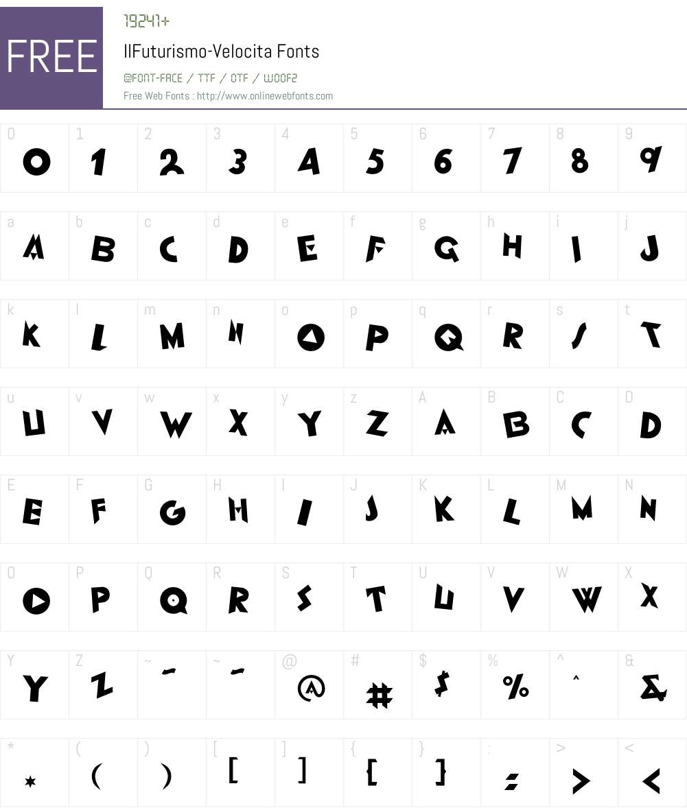 IlFuturismo Font Screenshots
