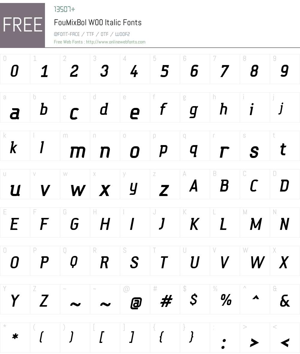 Fou Mixed Pro Font Screenshots