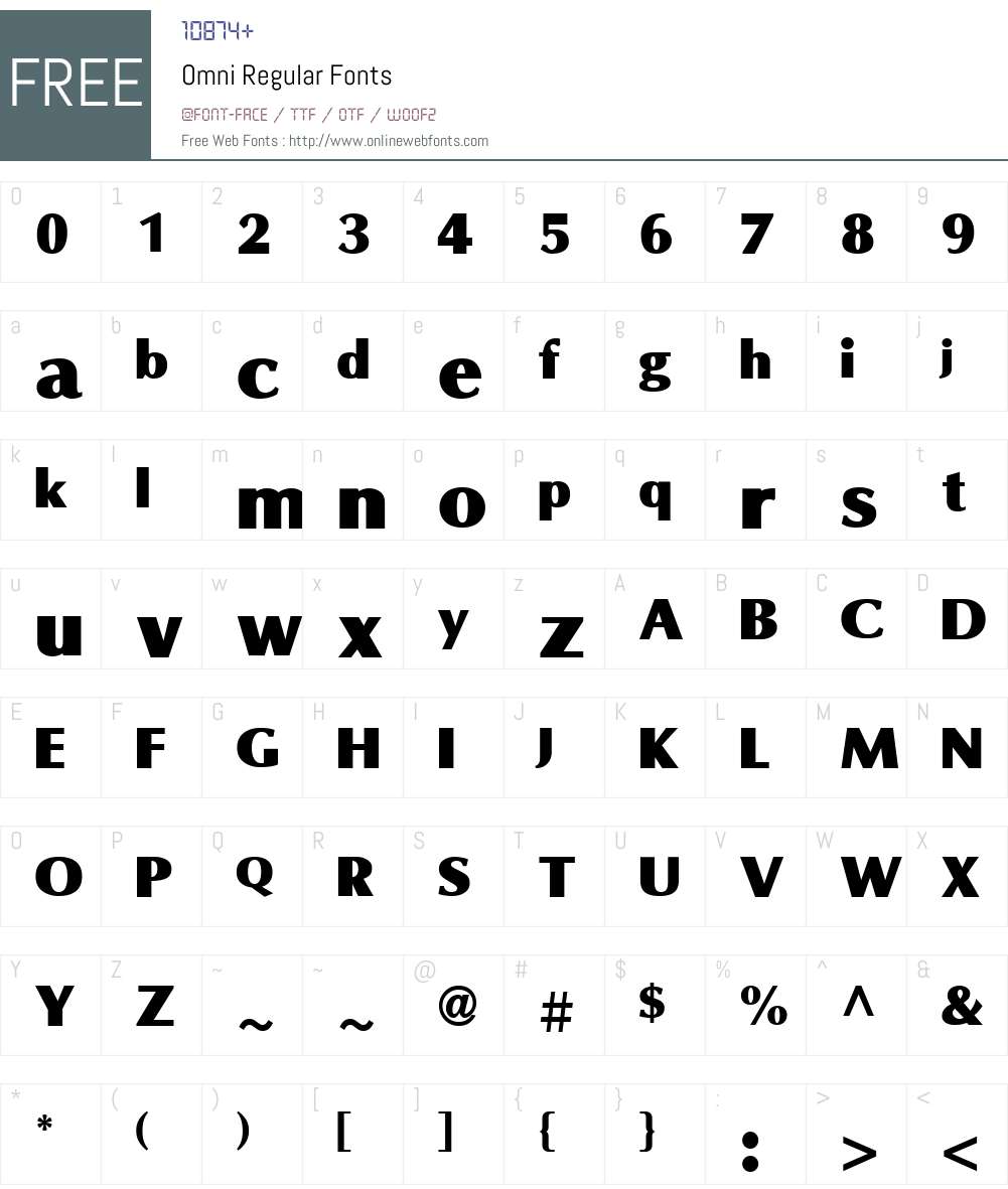 Omni Font Screenshots