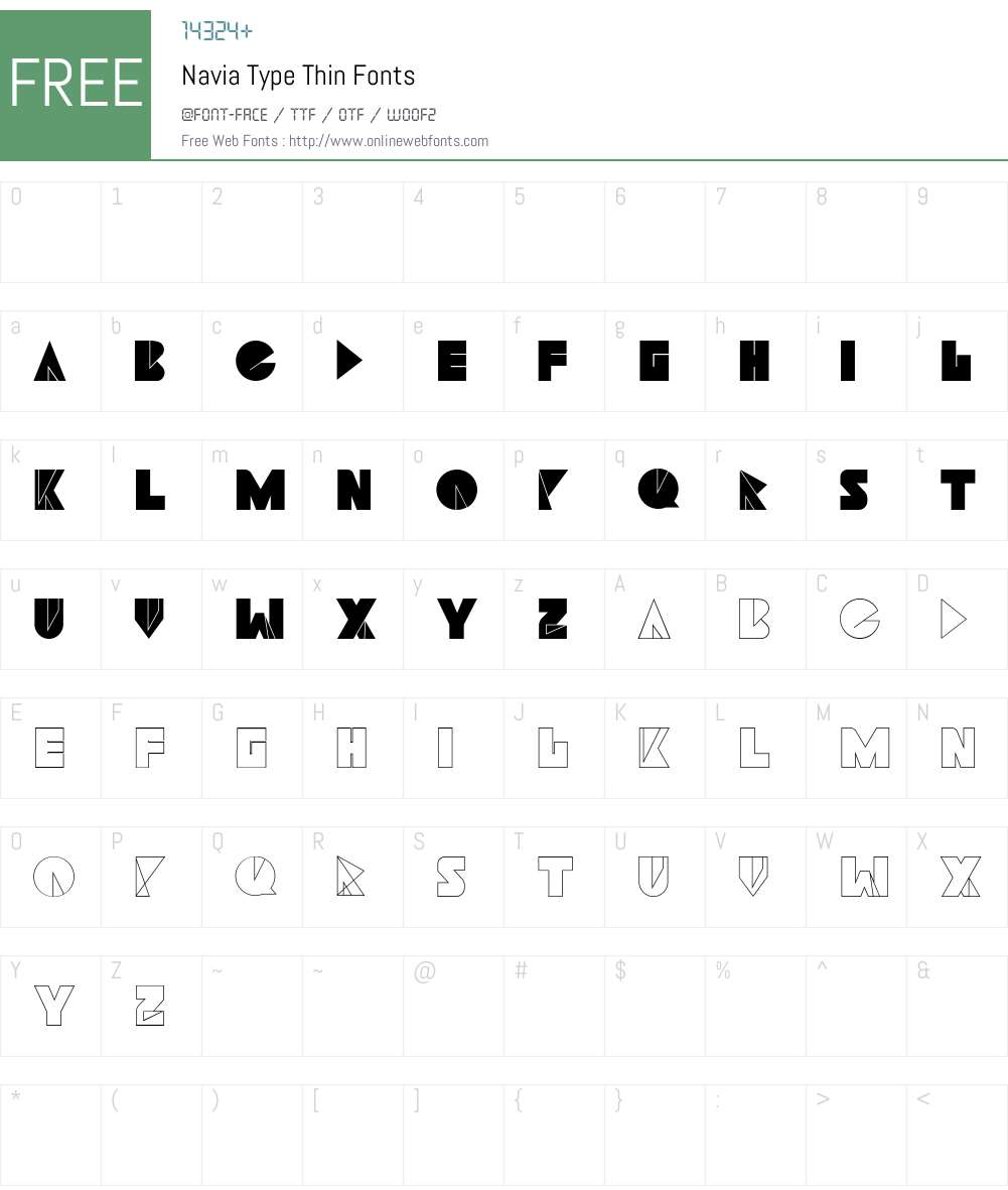 Navia Type Font Screenshots