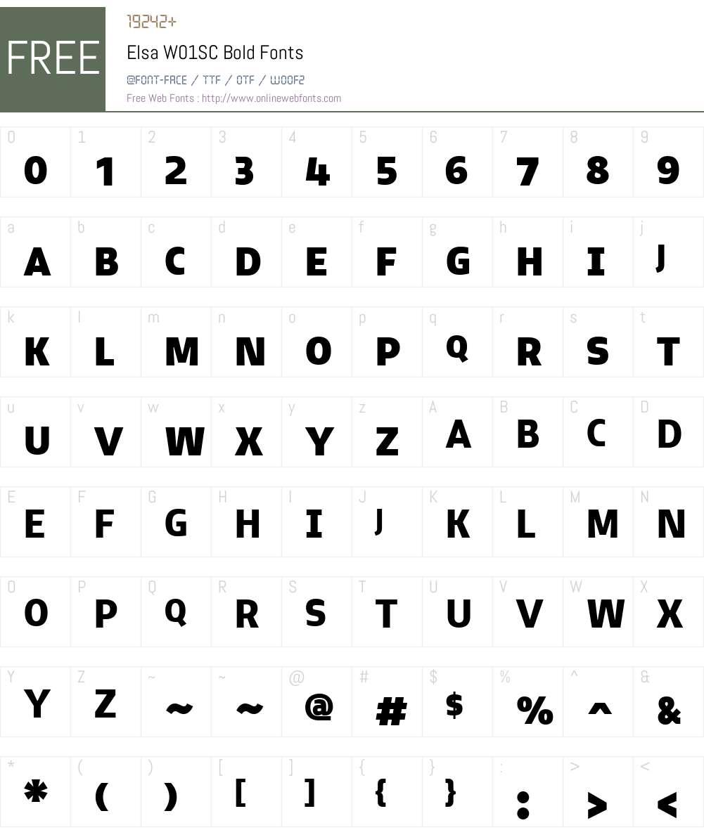 Elsa Font Screenshots