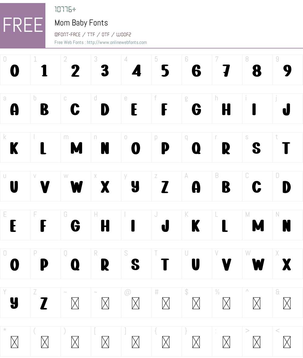 Mom Baby 1.001;Fontself Maker 3.5.8 Fonts Free Download ...
