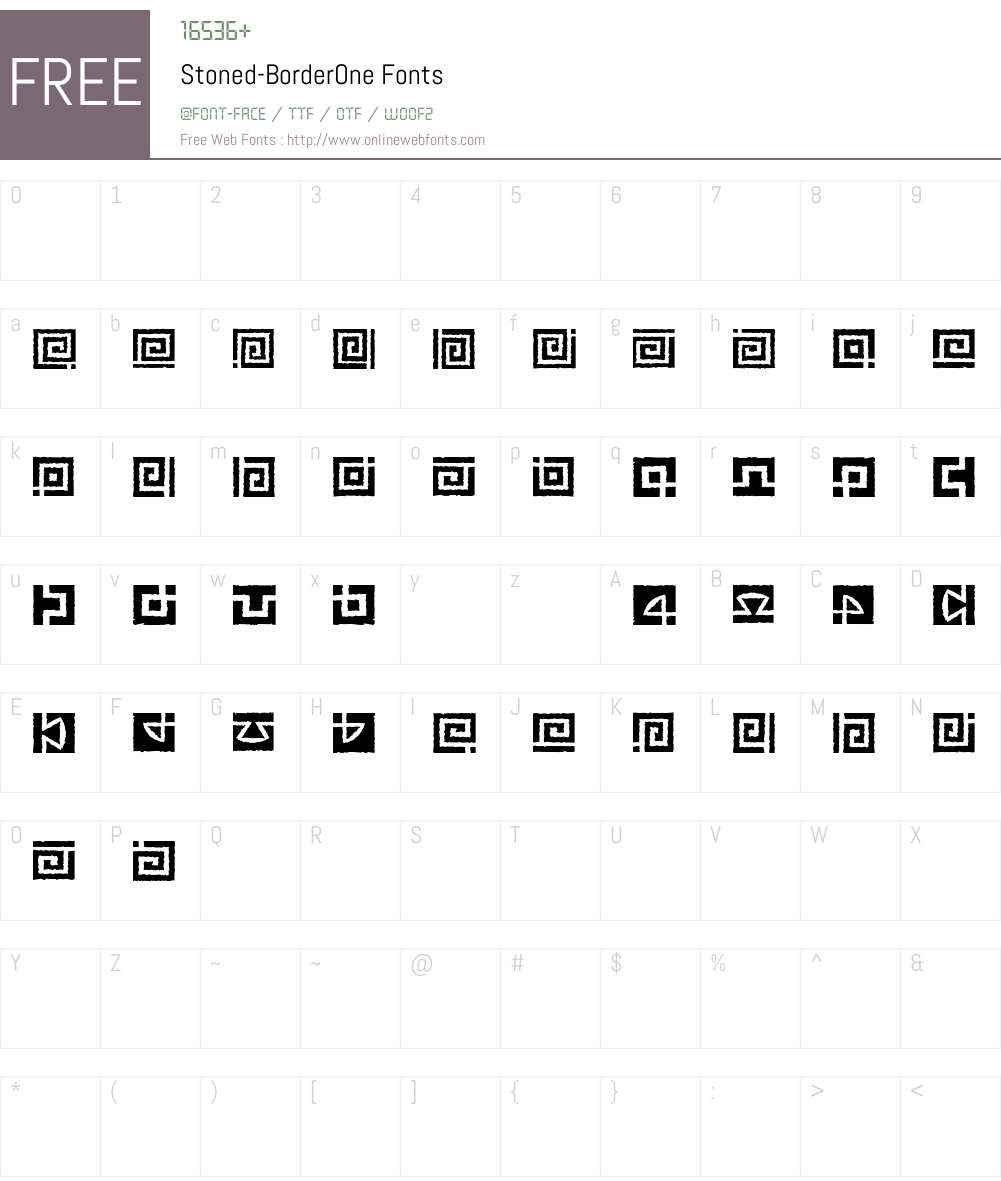 Stoned Font Screenshots