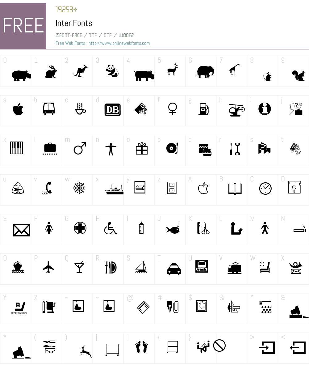 Inter Font Screenshots
