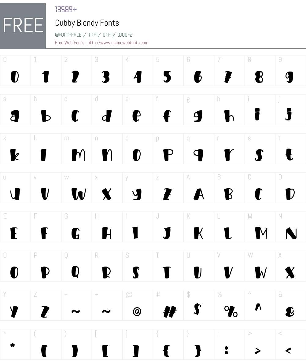 Cubby Blondy 1.002;Fontself Maker 3.5.7 Fonts Free Download ...