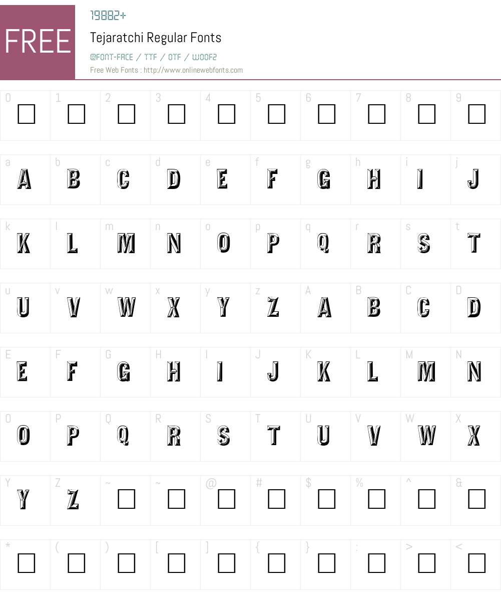 Tejaratchi Font Screenshots