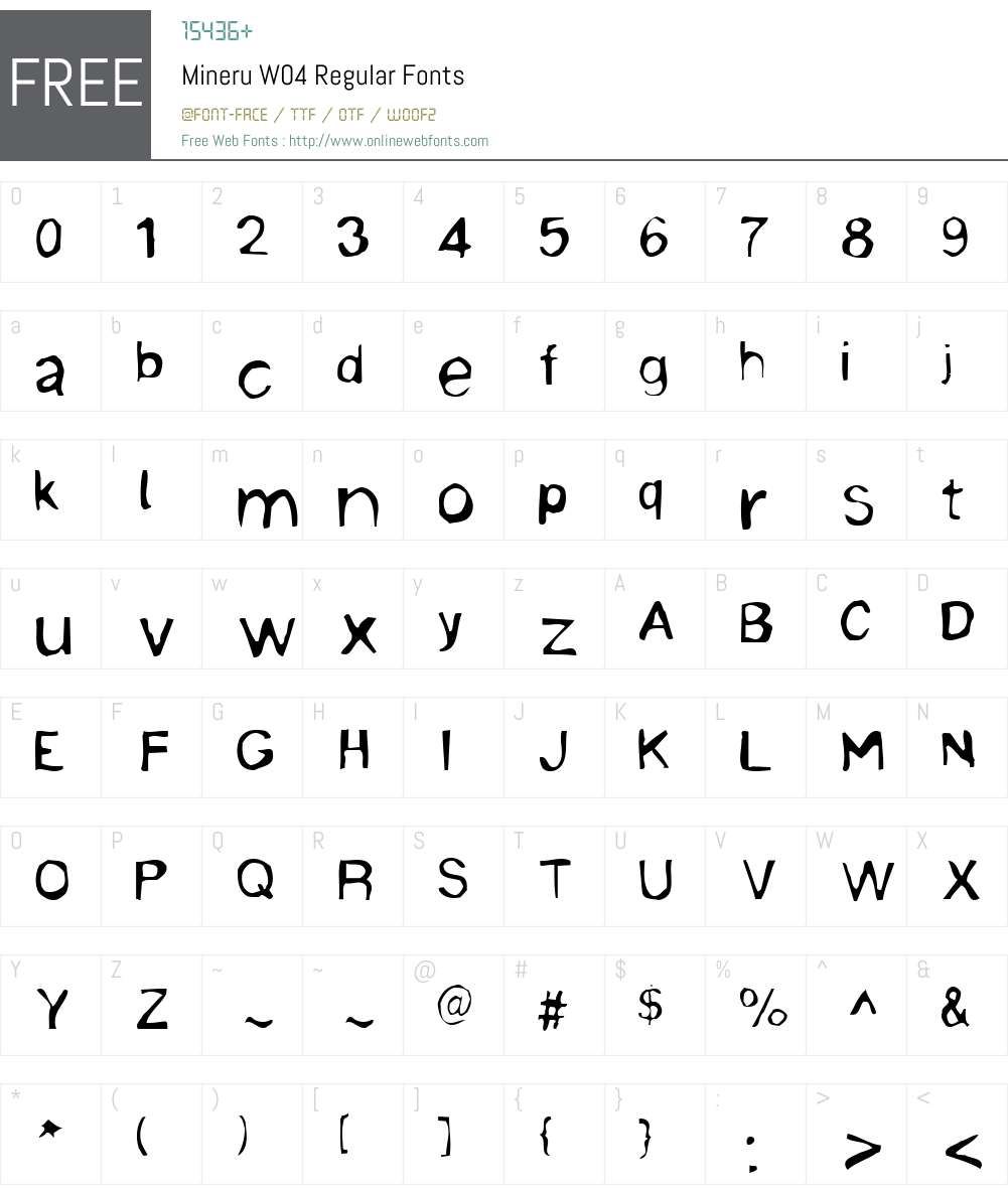 Linotype Mineru Font Screenshots