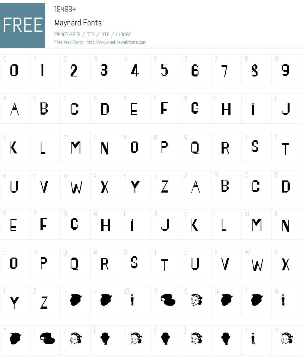 Maynard Lettering Design Maynard Macromedia Fontographer 4.1.5 9/30/98 Fonts Free Download ...