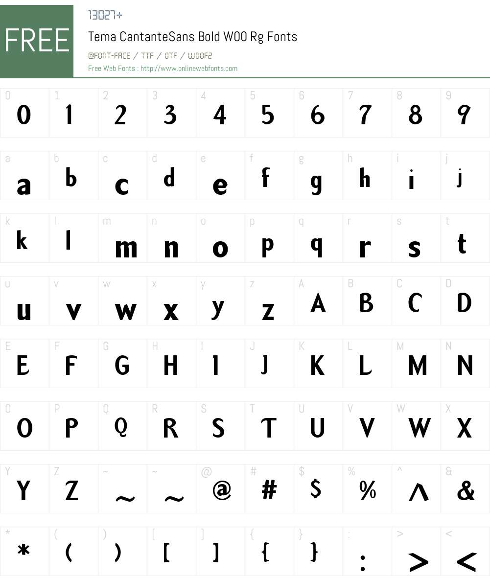Tema Cantante Font Screenshots