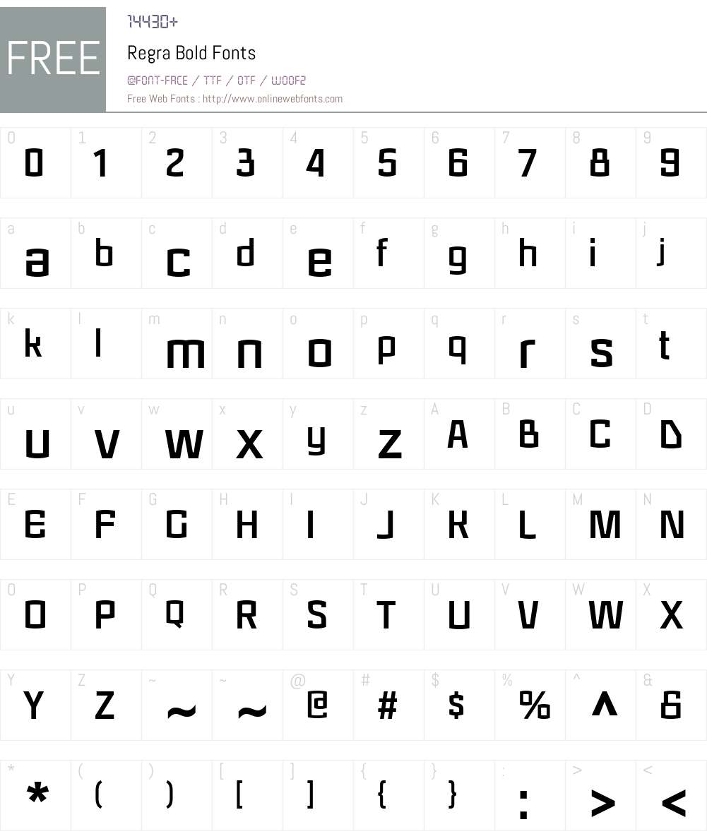 Regra Font Screenshots