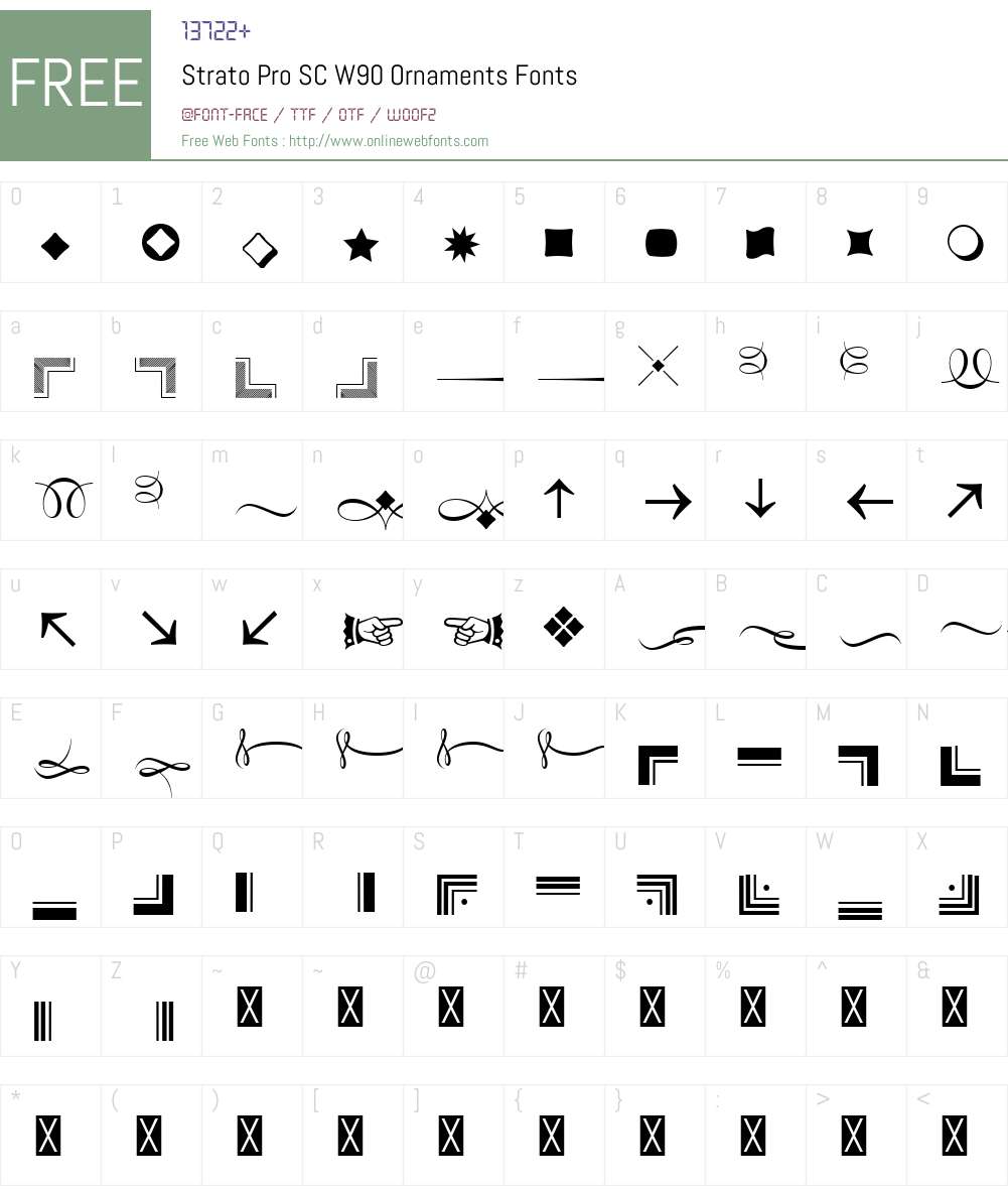 Strato Pro Font Screenshots