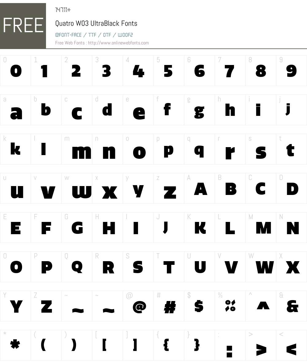 Quatro Sans Font Screenshots